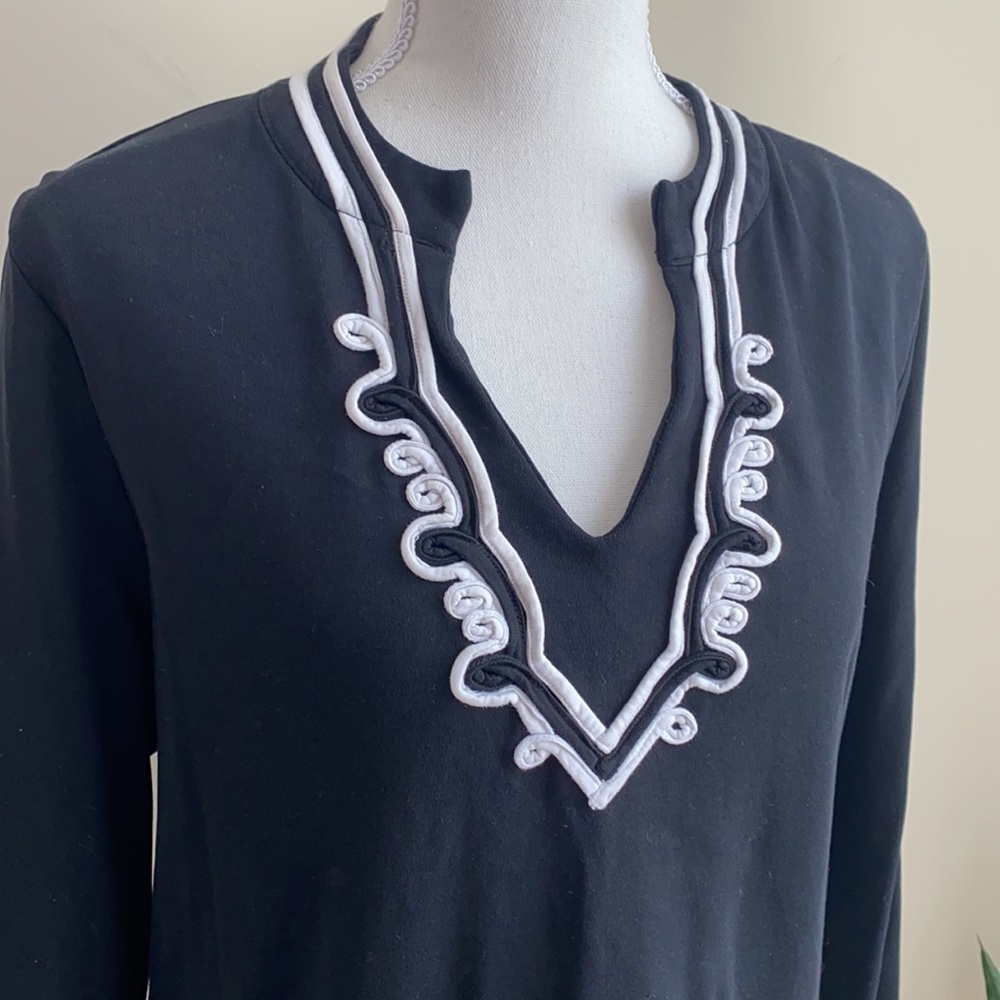 Charter Club long sleeve black top Sz 1X - Picture 2 of 6
